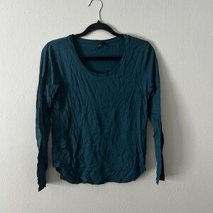Ann Taylor Teal Long Sleeve Top